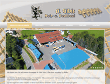 Tablet Screenshot of gibis-holzbau.de
